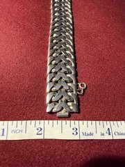 BRACELET – VINTAGE – STERLING SILVER 950 – MEN – WOMEN – 158.76 GRAMS- LINK