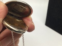 Vintage Stephen B. Perfume Locket And Chain From The 1970s