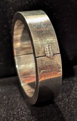 Stunning Sterling Silver 925 Modernist Bracelet Clasp & Hinged 72.7g Mexico
