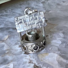 Vintage Sterling Silver Charm By NUVO Wishing Well Moves British Charm UK Heavy