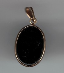 14K GOLD MEDIUM ANGEL CAMEO PENDENT BUFFALO NICKEL SHOWS THE SIZE
