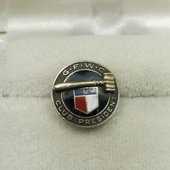 Vintage 10k G.F.W.C Club President Pin 3 Grams, General Federation Women’s Clubs