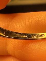1970s Vintage 10K Two-Tone Gold Diamond Bypass Ring – Size 7 – 0.15ctw