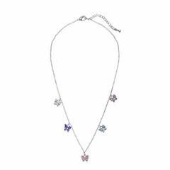 Buyless Fashion Girls Necklace Pendant Jewelry Color Butterfly StaInless Steel