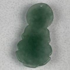 Imitation Jade Kuan Yin Pendant Only Unbranded 1.25″ Costume Jewelry Pendant