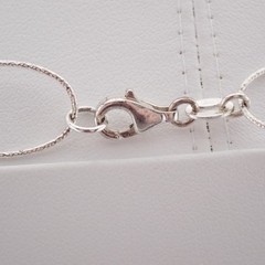 Vintage Airy Sterling Silver Open Link 32″ Necklace Weighs 14.8 grams
