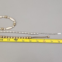 Vintage Napier Beaded Necklace Lot of 3 Metal Beads Acrylic