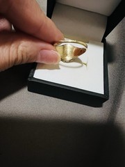 Victorian 10K Gold Garnet Pearl Cluster Ring Antique Pre-1920 Size 7