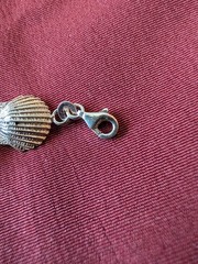 Vintage Sterling 925 Silver Scallop Seashell Shell Bracelet Nautical Beach