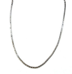 Vintage Viola By Lang Silver Tone Layering Chain Necklace 21 in