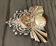 VTG Jane Davis Angels of Love Brooch 1995 Signed