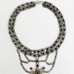 Silver Necklace Chain Mounted German Bavaria 1774 Thaler Coin