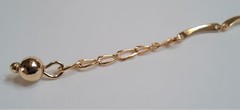 Vintage Signed 925 R China Gold CZ Flower Link Tennis Bracelet 7.5 in – 8.5in
