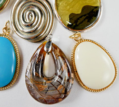 Jewelry Lot 10 Large Pendants Need Chains All Pretty Nice Quality