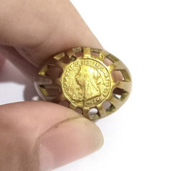VINTAGE OLD RING STYLE ROMAN ANCIENT BRONZE VERY RARE LEGIONARY ARTIFACT AMAZING