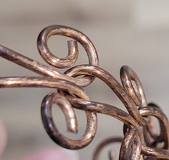 Vintage Spiral Bracelet Copper Alloy Metal Swirl