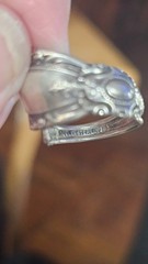 Vintage Towle Flower Floral wrap around spoon ring size 7