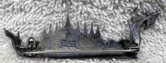 Vintage Thanakorn Sterling Silver Thailand Royal Barge Temple Brooch Pin