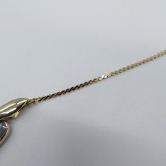 Vintage Gray Enamel Link Statement Necklace Gold Tone Retro Style 19″