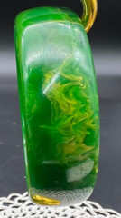 Vintage Celery Green Bakelite Bangle Bracelet Tested 30g