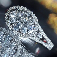 18k 750 white gold earrings 1.50ct natural diamond 0.74″ dangle 5.27gr N3643