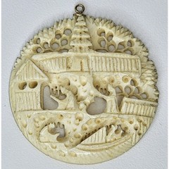 Carved Stone Pendant Lot (5) – Unidentified Stones