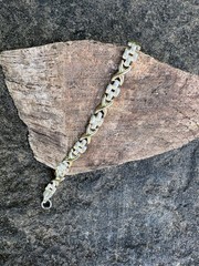 Vintage 925 Sterling Italy Link X Bracelet 7 Inches