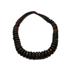 Catherine Noll Necklace Graduated Disc Amber Brown Multicolored 21 in Vintage