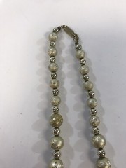 Jewelry Lot 7 Wearable Graduated Faux Pearl Necklaces Bronze Gold Black Silver