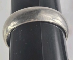 Mens Polished Band Sterling Silver Ring 925 Mexico Size 13
