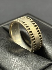 Vintage Sterling Silver 9MM Band Ring 10 Grams Size 13 E29