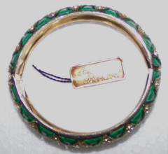 MINTY!! signed Les Bernard INC—Cuff bracelet with gorgeous stones-SALE!!