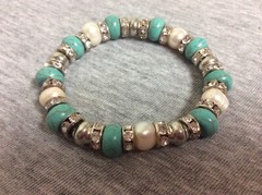 Vintage Stretch Bracelet Lot of 12 Cuff, Bangle, Beads