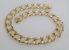 Unsigned Gold Tone Collar Necklace