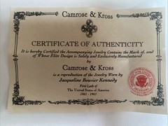 Camrose & Kross Jackie Kennedy JBK Amber And Pearl Floral/rope Link Bracelet