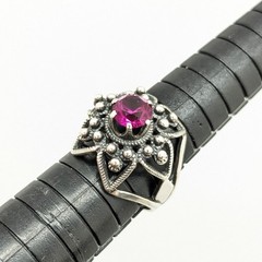 Vintage Elegant Soviet RING Silver⭐875 stamp Star USSR-size: 6.25US (17mm)| UA#4