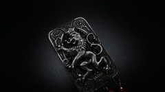 Vintage Silver Lion Brooch 8.6cm BB14