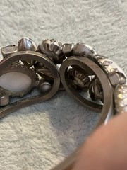 Vintage Juliana DeLizza And Elster Clamper Bracelet And Matching Clip Earrings