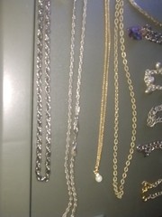 26 pcs jewelry drawer costume jewelry, RG, GP, 925/ Rings, necklaces, bracelets