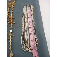 Vintage Boho Beach Curated Lot of 4 Necklaces 4 Bracelets Summer Vacation Set
