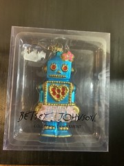 Betsey Johnson Blue Robot Ornament Extremely Rare – P2