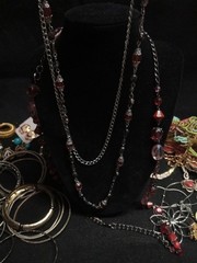 Vintage 2 Modern Costume Jewlery Lot Necklaces Earrings Bracelets Pins And More