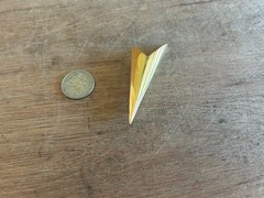 Arrow Art Deco Style Brooch Large Vtg Napier 2-7/8″ Fashion Pin Brass/Gold Tone