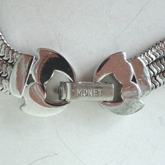 Rare Monet Priscilla Necklace & Gibson Bracelet, 1950s USA Signed Set