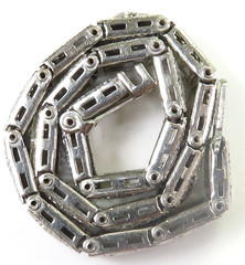 Antique 1920’s Diamond Filigree Bracelet Platinum 14KW 8″x 3.04″ EGL USA 11.8Gms