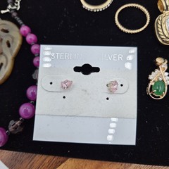 Estate Jewelry Asst Lot Of 30 Items Silver- Turquoise-Rings-Necklaces VTG #4 Set