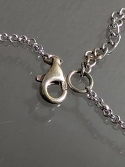 Vintage Unused W/Box Sterling Silver Garnet & Marcasite Station “Y” Necklace