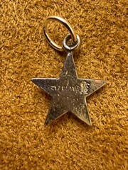 Vintage Star-Shaped Sterling Silver Achievement 3D Design Charm Pendant 4811
