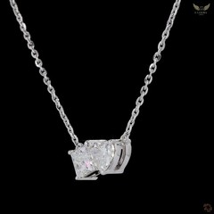 Lab Created Diamond 1.06ct Pendant Necklace White Gold Plated Gift