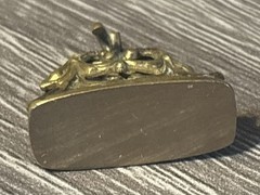 Antique Jewelry Vintage Necklace Pendant Pocket Watch Fob Gold Dolphin Charm